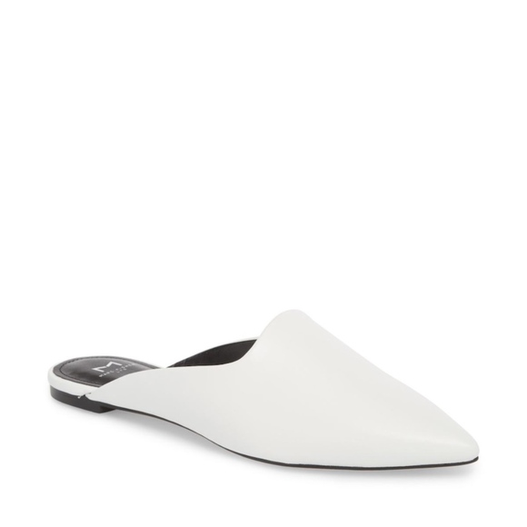 gloss pointed mules